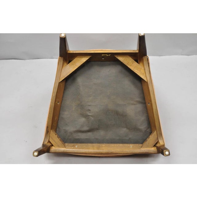 Mid Century Modern Walnut Lounge Chair Attr. T H Robsjohn Gibbings for Widdicomb For Sale - Image 17 of 18