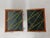 Fully Restored Teak Nightstands with Decorated Glass Tabletops, 1960s, Set of 2 For Sale - Image 6 of 7
