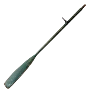 Vintage Painted Wooden Oar