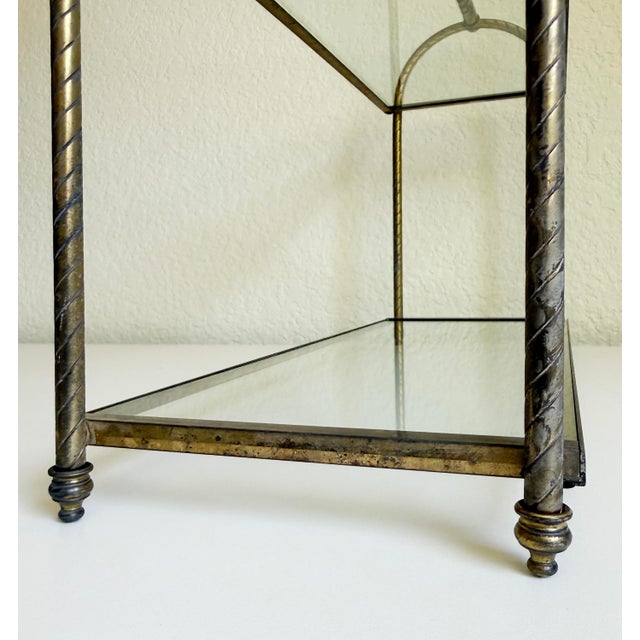 Brass Vintage Brass Tabletop Etagere, 1960s For Sale - Image 8 of 13