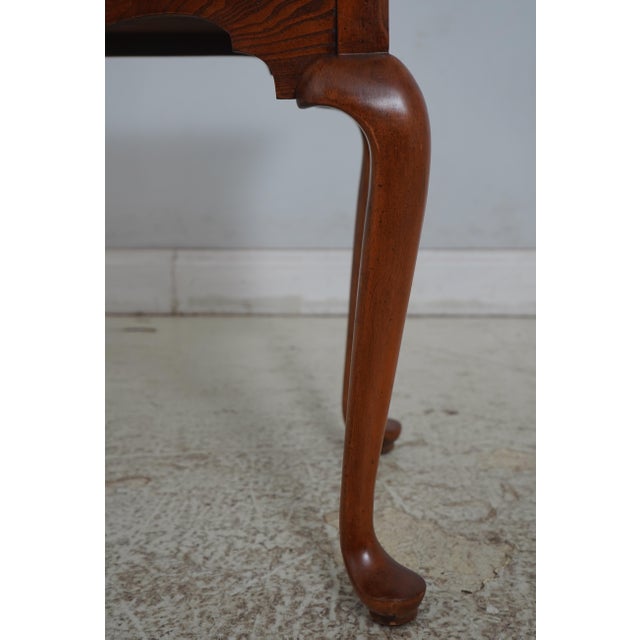 Wood 1990s Hekman George III English Style Walnut Dressing Table Lowboy For Sale - Image 7 of 18
