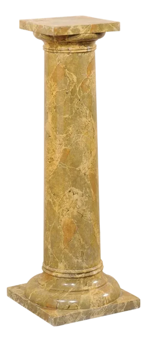 Mid 20th Century French Faux-Marble Painted Column Pedestal