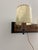 Brown Walnut Mid-Century Danish Modern Gruvewood Wall Light. For Sale - Image 8 of 8