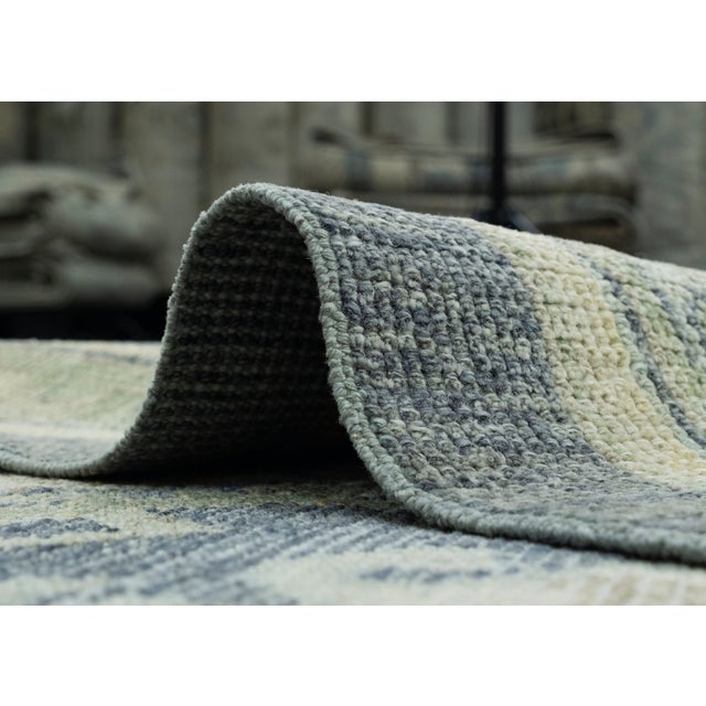 Navy Blue Turkish Oushak Rug 4'11" x 7'1" #17328 For Sale - Image 8 of 8