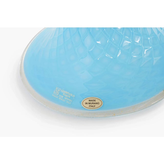 Glass Venetian Glass with Gold Flecks Table Lamps - a Pair For Sale - Image 7 of 13