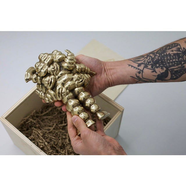 After a first edition in 3d printing, galerie 54 dunkerque gave a new dimension to the bibendum figurine by pablo dalas by...