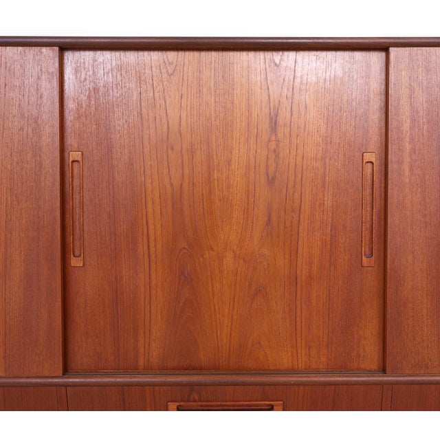 Wood Danish Teak Highboard with Bar Section, 1960s For Sale - Image 7 of 16