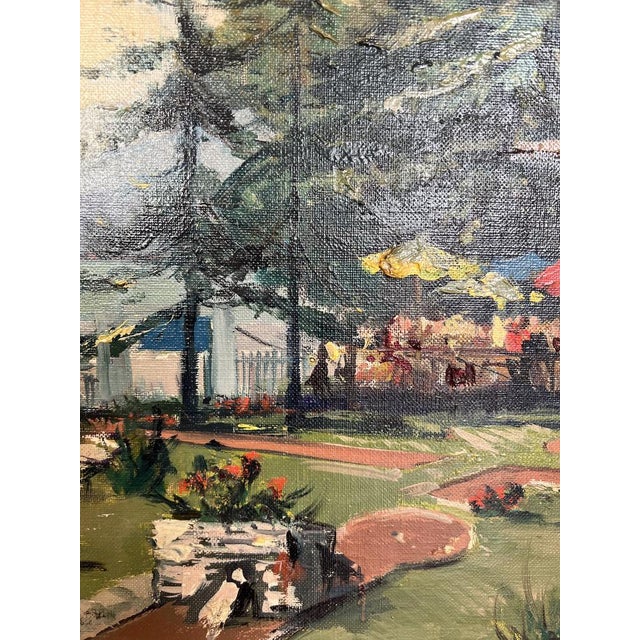 Sergio Cecchi, Château Banquet à Genève, 1954, Oil on Canvas, Framed For Sale - Image 4 of 14
