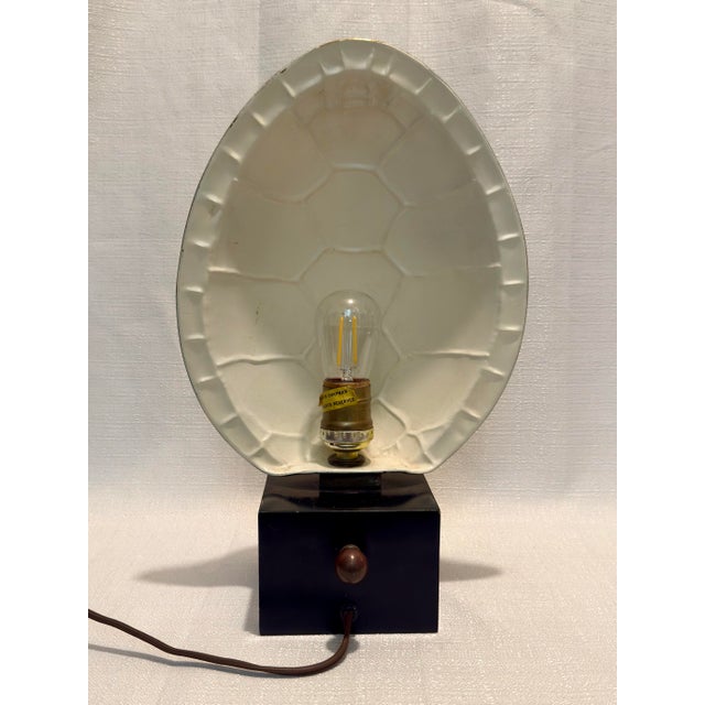 Brass 1970s Chapman Brass Faux Turtle Shell Wall Wash Lamp by Turtle and Crane - Mid Century Modern Styled After Karl Springer For Sale - Image 8 of 12