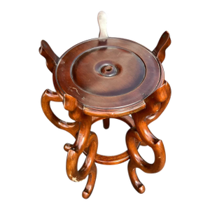 1960s Chinese Sculptural Wooden Plant Stand