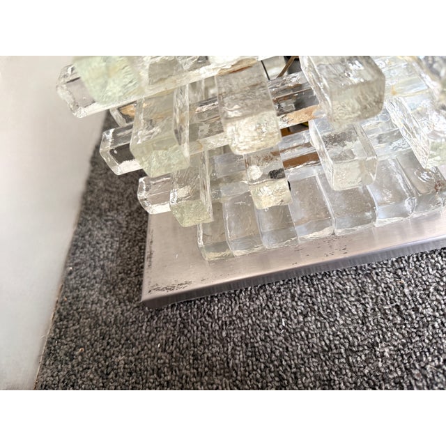 Mid-Century Modern Glass Tower Floor Lamp by Poliarte, Italy, 1970s For Sale - Image 11 of 12