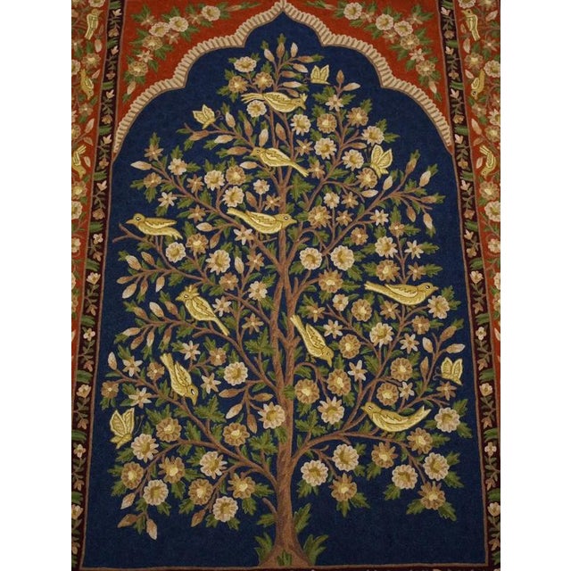 Hand-Woven Wall Tapestry Tree of Life with Birds For Sale - Image 4 of 9