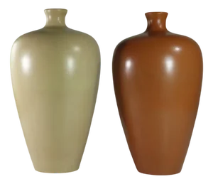 Italian Art Deco Ceramic Vases by Giovanni Gariboldi and Richard Ginori, 1930s, Set of 2