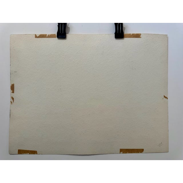 Paper Henry Emil Salloch Original Watercolor on Paper St. Lawrence River, 1957. For Sale - Image 7 of 8