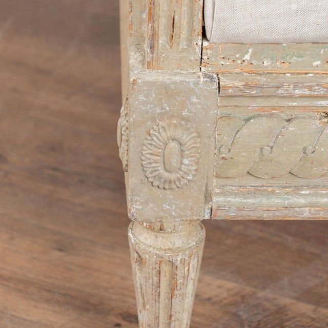 Early 19th Century Swedish Gustavian Pine Bench Settee For Sale - Image 14 of 18