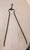 English Antique 18th Century Wrought Iron Turned Brass English Fireplace Tongs Tool 26 For Sale - Image 3 of 9