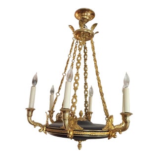 1990s Traditional Empire Chandelier For Sale