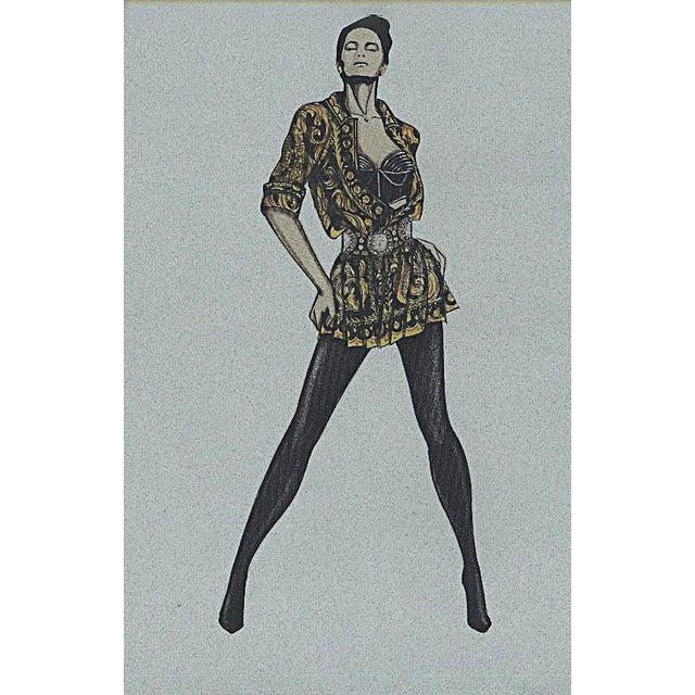 This is a set of 2 costume fashion designs for women for a ballet dance production. They were designed by the iconic...