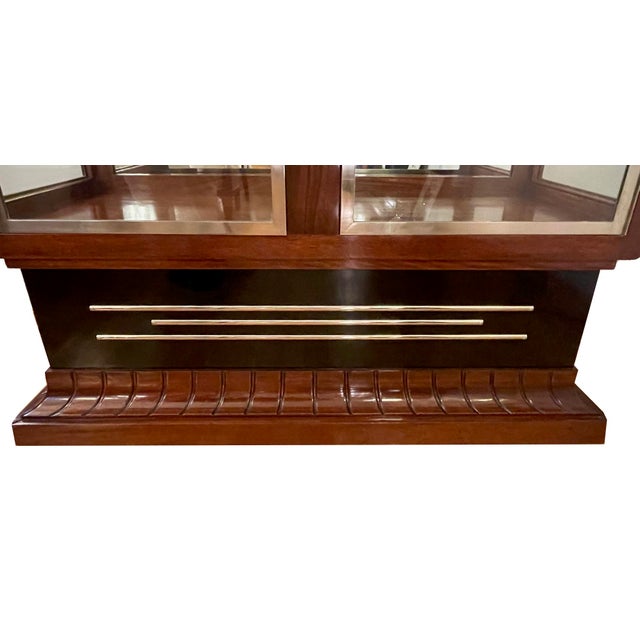 Art Deco Showcase Glazed on Three Sides For Sale - Image 3 of 11