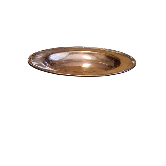 Superb quality and rare Hugh Wallis (1873-1941) Altrincham, Cheshire, England coppersmith, decorative polished copper dish...