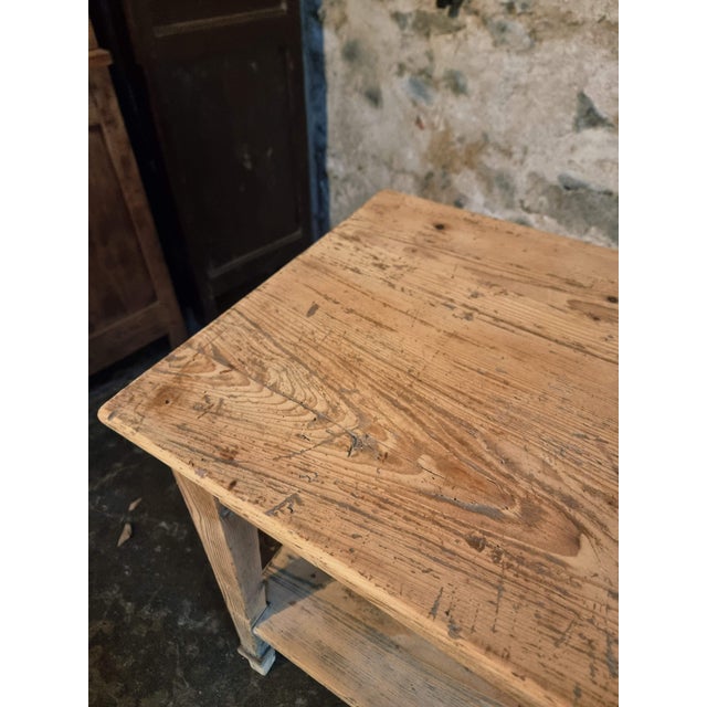 Antique French Drapers Table in Pine, 1890s For Sale - Image 10 of 18