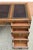 Sligh Walnut Faux Bamboo and Stenciled Leather Top Insert Executive Desk For Sale - Image 9 of 10