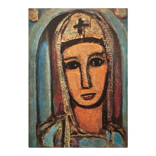 1947 After Georges Rouault "Veronique" First Edition Period Parisian Offset Lithograph For Sale