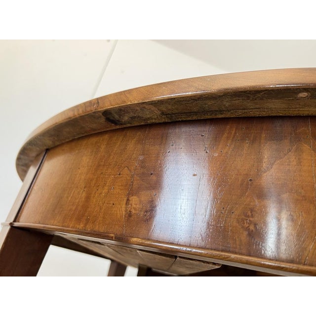 Biedermeier Walnut Expandable Dining Table, Switzerland, 1820 For Sale - Image 14 of 18