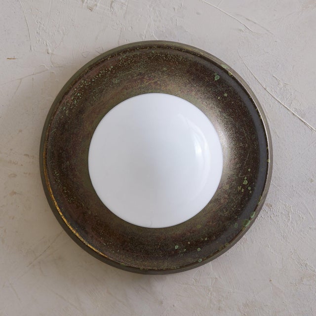 Mid-Century Modern 1960s Italian ‘Light Ball’ Sconce or Flush Mount in Bronze by Achille Castiglioni For Sale - Image 3 of 11