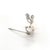 Metal 1990s Mikimoto Estate Akoya Pearl Brooch Sterling Silver For Sale - Image 7 of 9