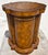 Brown Maitland Smith English Regency Tooled Leather Quatrefoil Drum Chest Side Table For Sale - Image 8 of 14