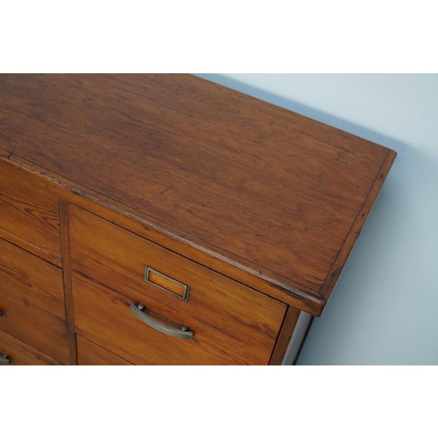 Dutch Pitch Pine Apothecary Cabinet, 1930s For Sale - Image 10 of 15
