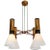 Large 1950s Stilnovo 4-Cone Model #1174 Chandelier For Sale