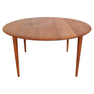 Round Teak Coffee Table by Peter Hvidt & Orla Mølgaard Nielsen for France & Son, 1950