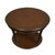 Brown High End Vintage Banded Bookmatched Walnut Italian Neoclassical 29" Oval Accent End Table For Sale - Image 8 of 8