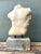 Vintage Stone Torso Sculpture on Cement Base For Sale - Image 9 of 12
