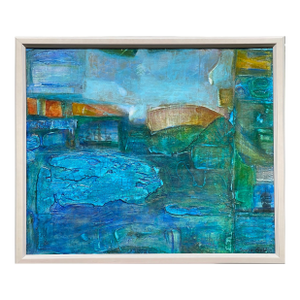 Contemporary Abstract Original Painting "Stormy Day" by Artist Sonia Gold