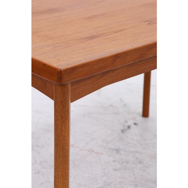 Vintage Teak Dining Table by Burchardt-Nielsen | Mid-Century Extendable Table Danish Design, 1960s For Sale - Image 10 of 15