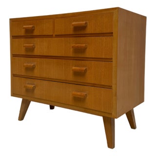 Mid-Century Modern Oak Chest of Drawers, 1960s For Sale