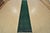 Farmhouse Tabriz Runner 2’5” X 13’3” Blue Wool Vintage Overdyed Hand-Knotted Rug For Sale - Image 3 of 11