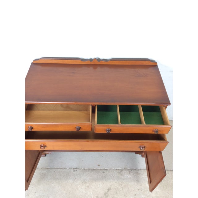 Antique Country Style Maple Sideboard With Turned Wood Pulls For Sale - Image 10 of 18