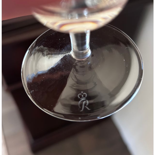 Vintage Rosenthal Shadow Rose 1960’s Crystal Goblets Set of 6 For Sale In Charlotte - Image 6 of 10