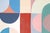 Red 2026, Art Deco Painting Triptych, Slippery Slope, Acrylic Paint on Watercolor Paper, Pastel Pattens by Natalia Roman For Sale - Image 8 of 11