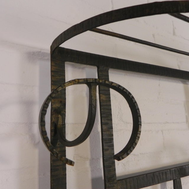Large Art Deco Standing Wall Coat Rack, 1930s For Sale - Image 9 of 18