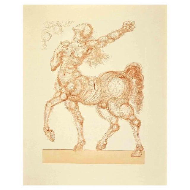 Salvador Dali, The Centaur, Woodcut Print, 1963 For Sale