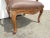 Vintage French Provincial Louis XV Style Brown Bergere Chair For Sale - Image 10 of 13