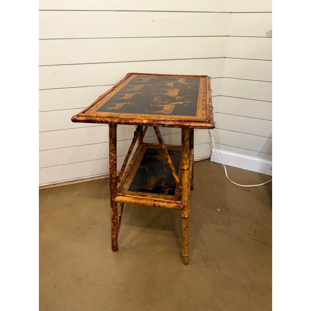 19th Century English Decoupage Side Table For Sale In Nashville - Image 6 of 9