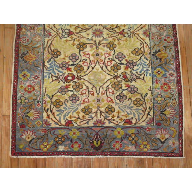 Mid 20th Century 20th Century Zabihi Collection Scatter Size Turkish Rug - 3'9" x 5'6" For Sale - Image 5 of 7