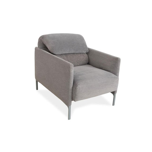 Modern Avalanche Armchair in Grey Fabric from Cor For Sale - Image 3 of 14