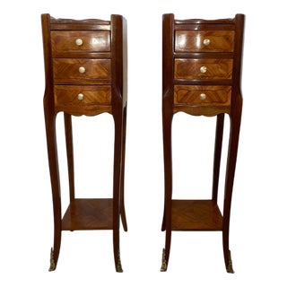Louis XV Style Bedside Tables, 1920s, Set of 2 For Sale